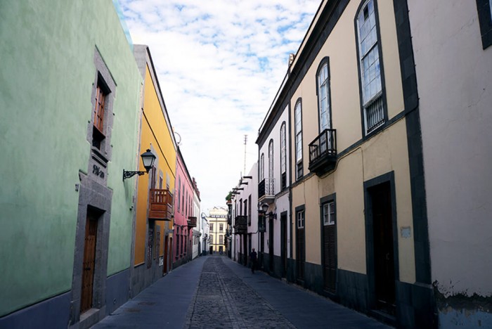 La vieille ville de Las Palmas et son architecture coloniale.