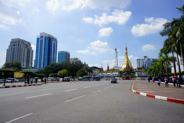 Le dimanche, Rangoun est bien plus agréable et tranquille pour se promener.