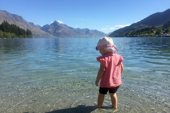 Baignade dans le lac