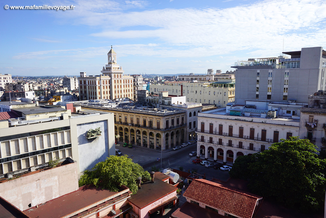 Vue depuis notre chambre d'hôtel