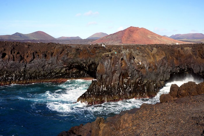 Une mer déchainé et des paysages à couper le souffle, c'est ça Lanzarote !