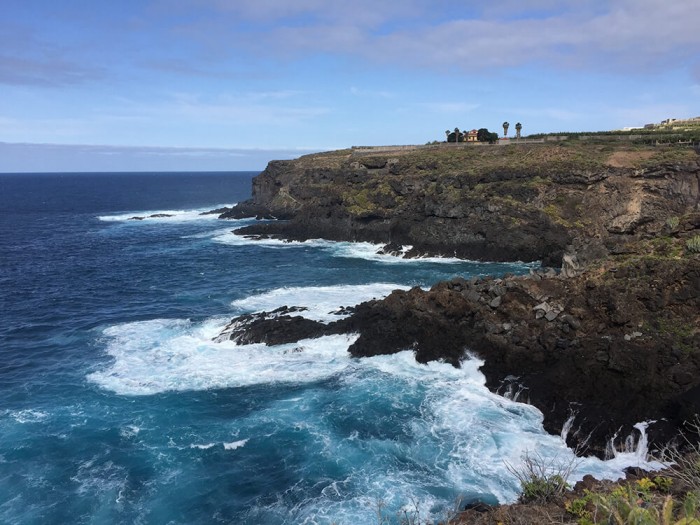 La mer déchaînée sur la côte nord-est.