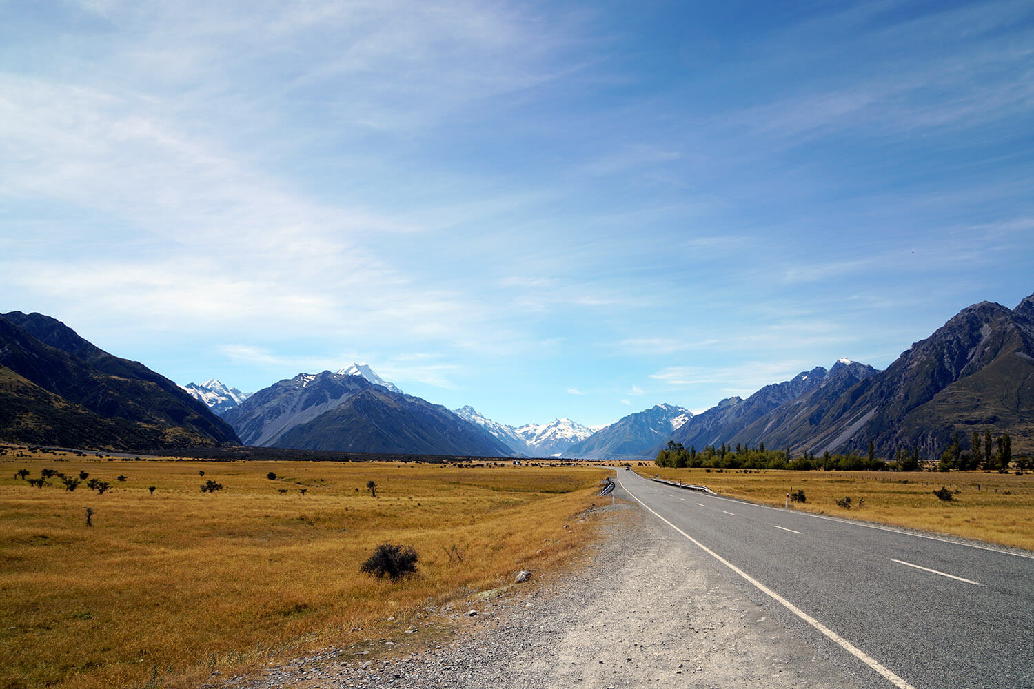 Route vers le Mont cook